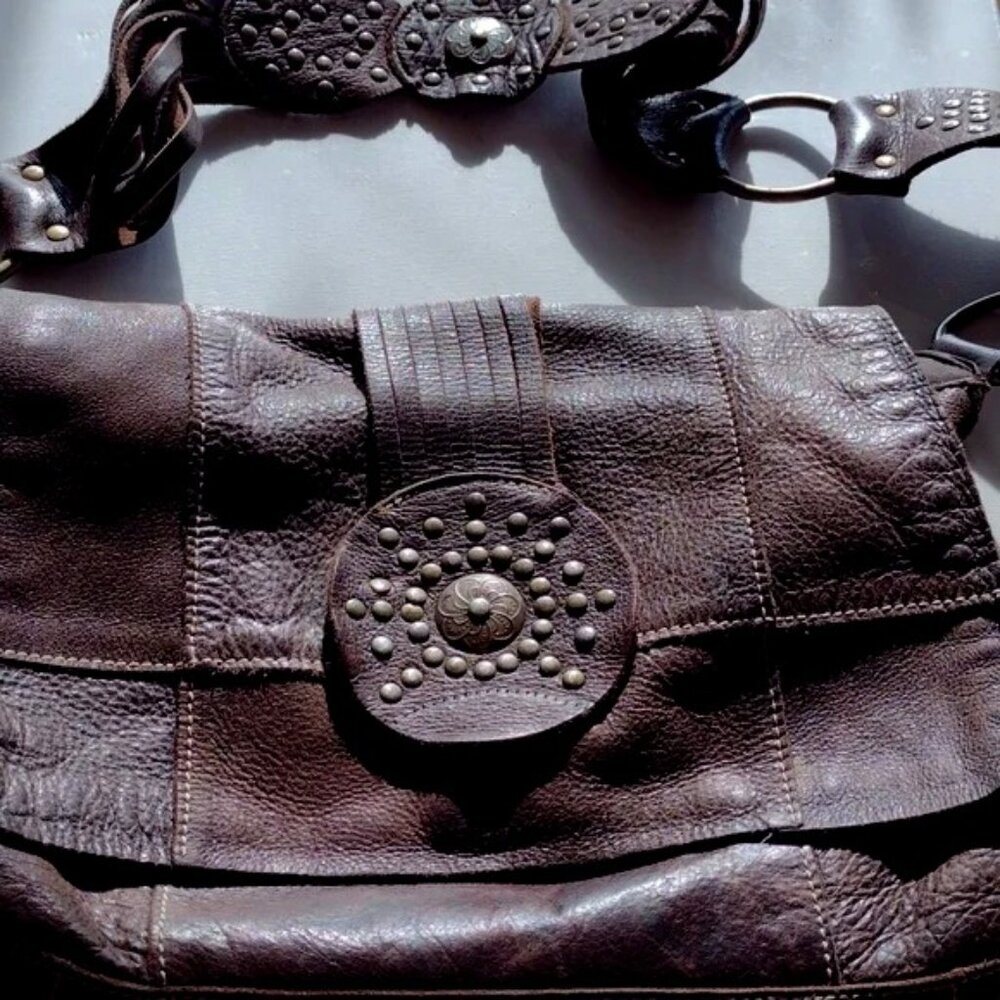 Fina Firenze Leather Shoulder Bag Handbag Purse